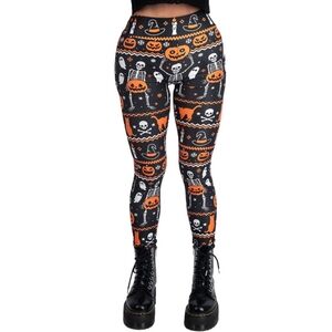 Too Fast Halloween Party High Waist Leggings NWT XL